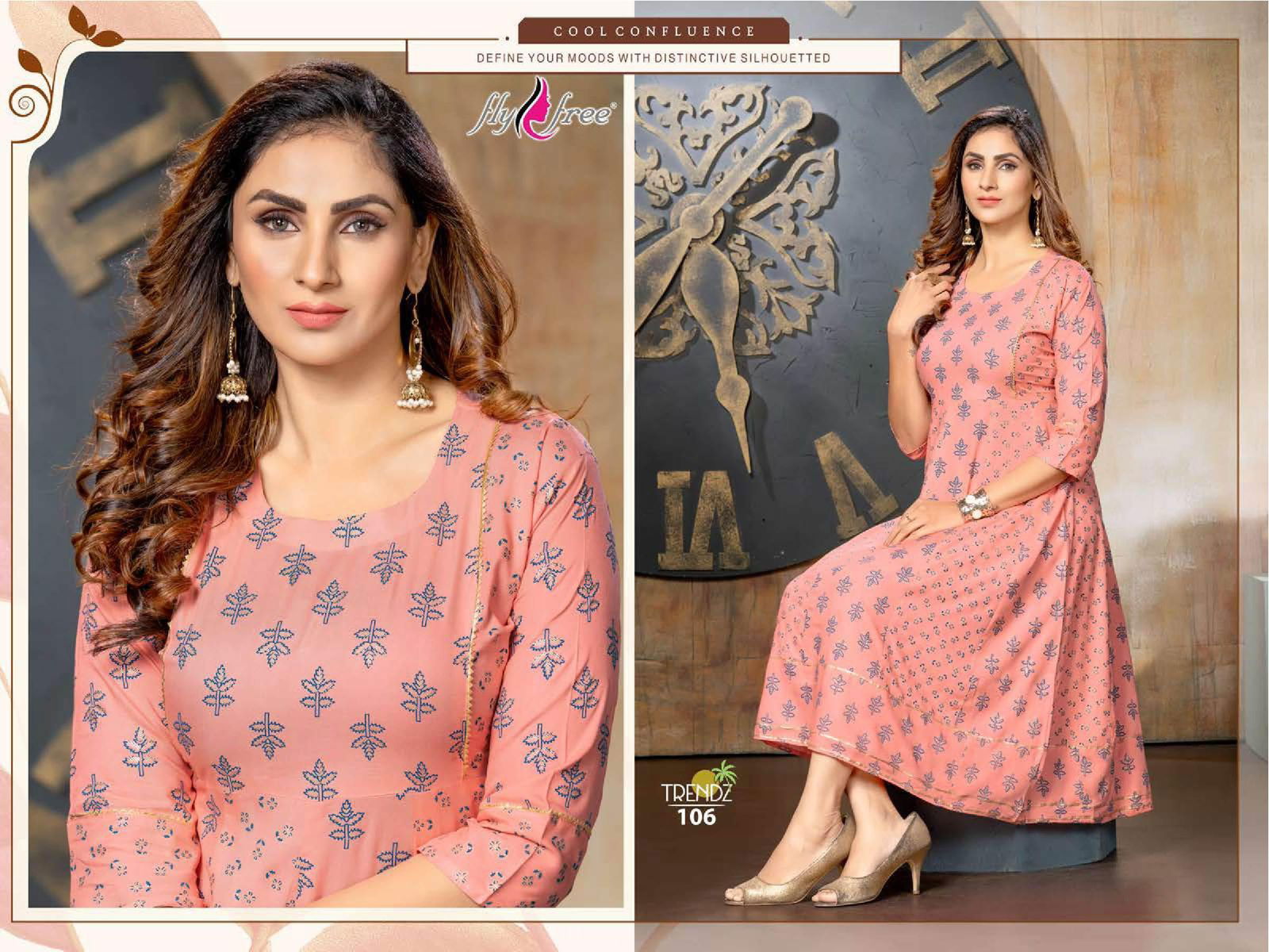 Fly Free Trendz Ethnic Wear Wholesale Anarkali Kurti Collection